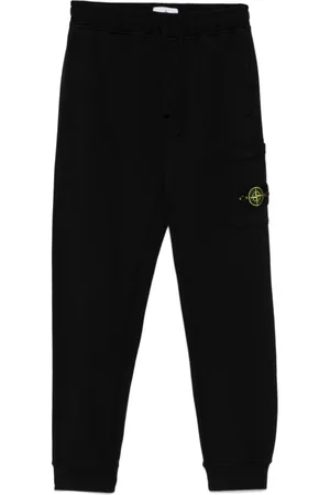 Stone Island Bukser, Herre, Sort, XL, Bomuld, Sorte Casual Bukser