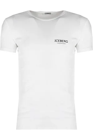 Iceberg Top, Herre, Hvid, XL, Bomuld, Fitted T-shirt med rund hals