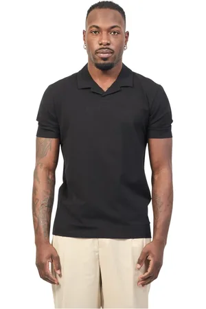 HUGO BOSS Top, Herre, Sort, 2XL, Bomuld, Sort bomulds polo shirt
