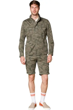 Masons Jakke, Herre, Grøn, XL, Bomuld, Camouflage Feljakke til bystil