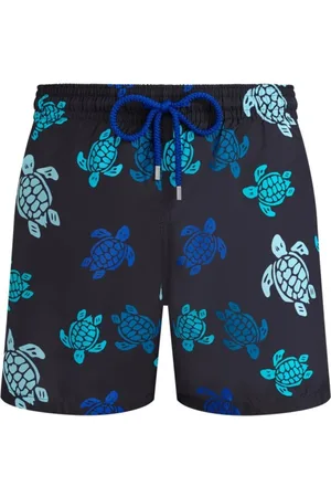 Vilebrequin Badetøj, Herre, Sort, L, Polyester, Ultralight og pakbar Tortues Multicolores badeshorts til mænd