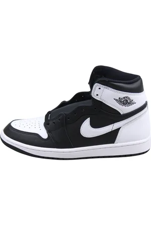 Jordan Sko, Herre, Sort, 50 1/2 EU, Læder, High OG `Reverse Panda` Sneakers