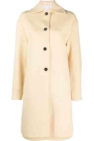Jil Sander Frakke, Dame, , S, Vanilla Enkeltradet Frakke