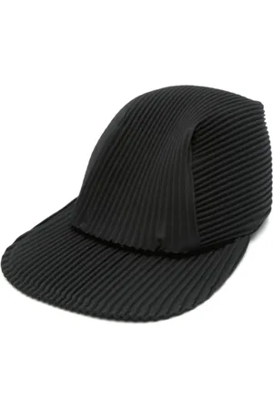 Issey Miyake Tilbehør, Herre, Sort, ONE SIZE, Sort elastisk bånd flad top hat