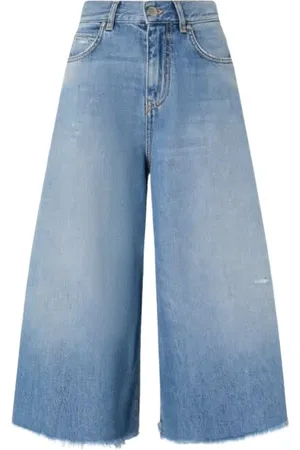Pinko Jeans, Dame, Blå, W28, Denim, Denim Bermuda Shorts