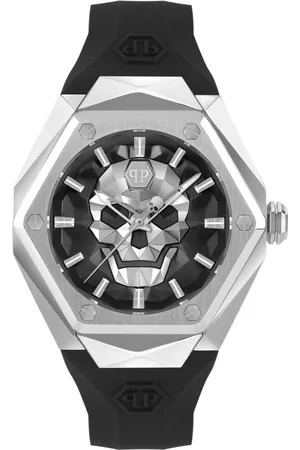 Philipp Plein Tilbehør, Herre, Sort, ONE SIZE, The $Kull Spikes Ur
