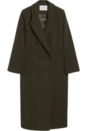 Ivy & Oak Frakke, Dame, Grøn, L, Uld, Clemence Oversized Boxy Vinterfrakke