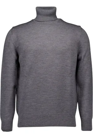 Paul & Shark Strik, Herre, Grå, M, Tyl, Grå sweater, style 14311008