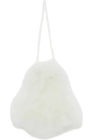 YVES SALOMON Taske, Dame, Hvid, ONE SIZE, Hvid Fjer Taske