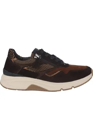 Gabor Sko, Dame, Brun, 37 1/2 EU, Brun rullende sneaker til kvinder