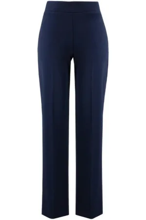 Joseph Ribkoff Bukser, Dame, Blå, 2XL, Uld, Straight Bukser