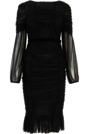 Tom Ford Kjole, Dame, Sort, 2XS, Abito Midi Kjole