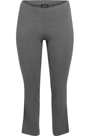 Pont Neuf Bukser, Dame, Grå, M, Uld, Slim Fit High Waist Bukser Lina