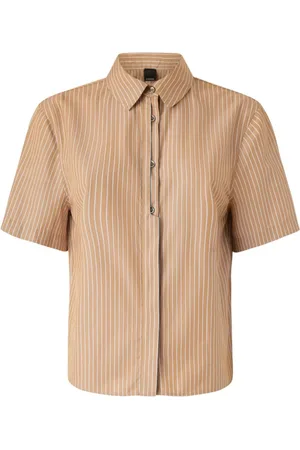 Pinko Bluser & Skjorter, Dame, Brun, XS, Uld, Stilfuld Skjorte