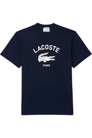 Lacoste Top, Herre, Blå, L, Blå Herre T-shirt
