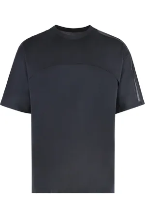 Y-3 Top, Herre, Sort, L, Bomuld, Mesh Insert Oversize T-shirt