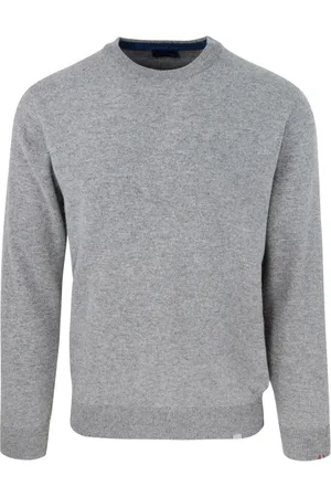Paul & Shark Strik, Herre, Grå, 2XL, Uld, Crewneck Sweater