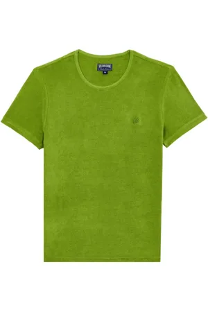 Vilebrequin Top, Herre, Grøn, 3XL, Ensfarvet unisex T-shirt i frotté