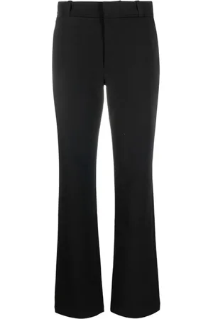 Proenza Schouler Bukser, Dame, Sort, XS, Bomuld, Sort Brede Ben Afslappede Bukser