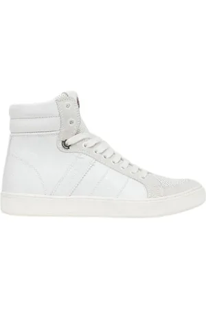Moncler Sko, Dame, Hvid, 37 EU, High-Top Sneakers