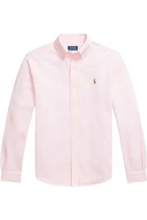 Ralph Lauren Skjorte, Herre, Lyserød, L, Bomuld, Oxford Mesh Cotton Shirt