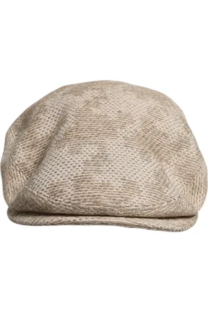 Dolce & Gabbana Tilbehør, Herre, , 60 CM, Linned, Blomstret Linned Newsboy Hat