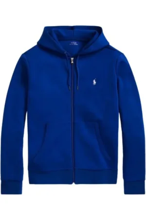 Ralph Lauren Sweathshirts & Hoodies, Herre, Blå, L, Bomuld, Zip Hoodie