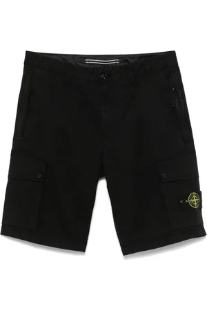 Stone Island Shorts, Herre, Sort, W32, Bomuld, Casual Shorts