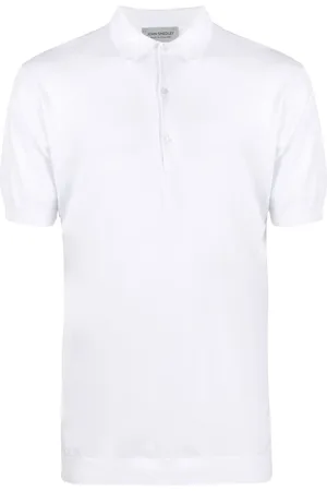 JOHN SMEDLEY Top, Herre, Hvid, 2XL, Polo Bluser