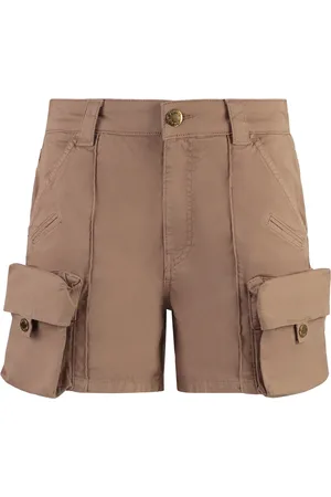 Pinko Shorts, Dame, Brun, XS, Bomuld, Porta Cotton Cargo Shorts
