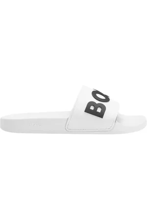 HUGO BOSS Sko, Herre, Hvid, 37 EU, Slide Sandaler Kirk