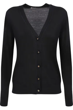 Tory Burch Strik, Dame, Sort, S, Uld, Simone Cardigan