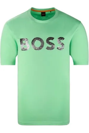 HUGO BOSS Top, Herre, Grøn, L, Bomuld, Ocean T-shirt