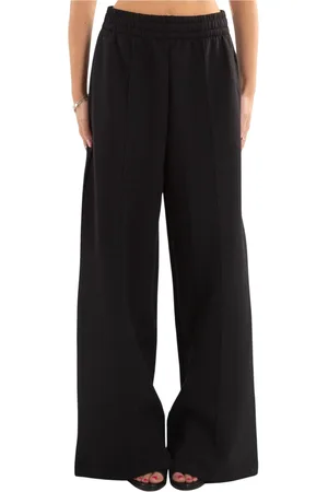 Lacoste Bukser, Dame, Sort, M, Uld, Stilfulde Oversize Sweatpants i 031