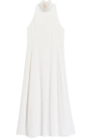 Ivy & Oak Kjole, Dame, Hvid, M, Uld, American Shoulder Midi Kjole