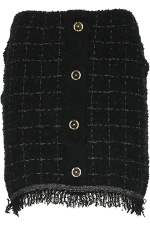Pinko Nederdel, Dame, Sort, XS, Uld, Girino Skirt
