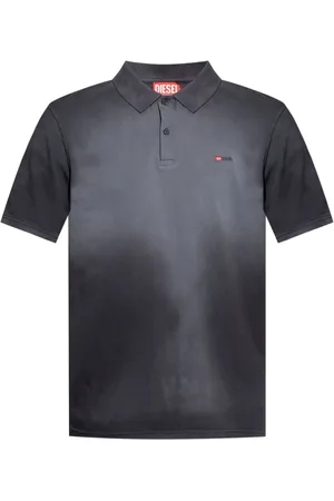 Diesel Top, Herre, Sort, L, Sort Grå Gradient Polo T-shirts Polos
