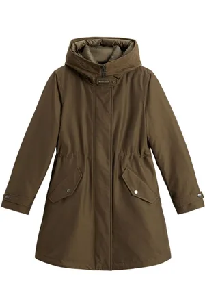 Woolrich Frakke, Dame, Grøn, M, Bomuld, Grøn Parka Jakke