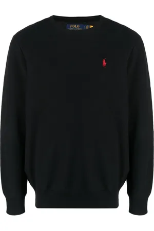 Ralph Lauren Strik, Herre, Sort, 2XL, Bomuld, Langærmet Jumper