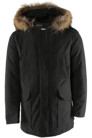 Woolrich Jakke, Herre, Grå, XS, Bomuld, Phantom Parka med aftagelig krave
