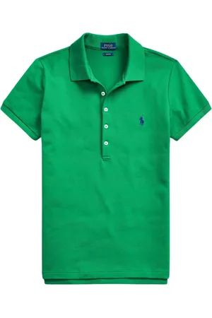Ralph Lauren Top, Dame, Grøn, XL, Bomuld, Polo Shirt