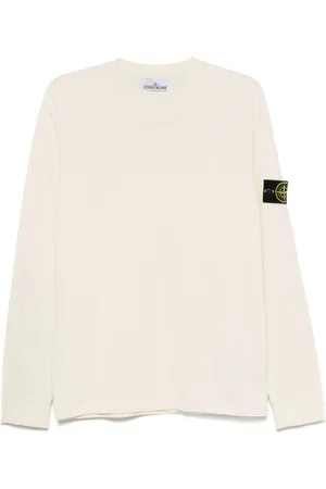 Stone Island Strik, Herre, , 2XL, Bomuld, Ivory Sweater