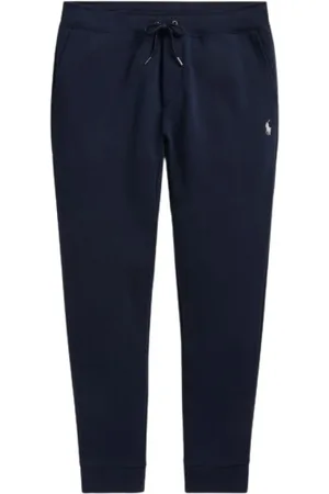 Ralph Lauren Bukser, Herre, Blå, S, Bomuld, Navy Joggingbukser med justerbar talje