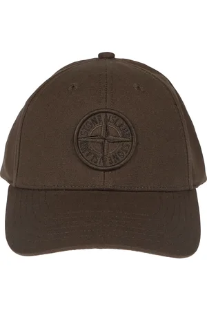 Stone Island Tilbehør, Herre, Brun, ONE SIZE, Bomuld, Klassisk baseballkasket