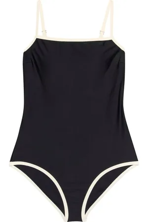 INWEAR Badetøj, Dame, Sort, S, Uld, Sporty Sort Badedragt i Én Del