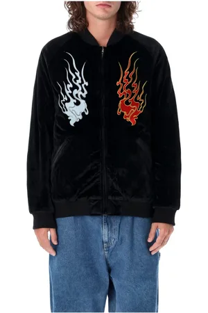 Huf Sweathshirts & Hoodies, Herre, Sort, XL, Tyl, Omvendelig Souvenir Jakke