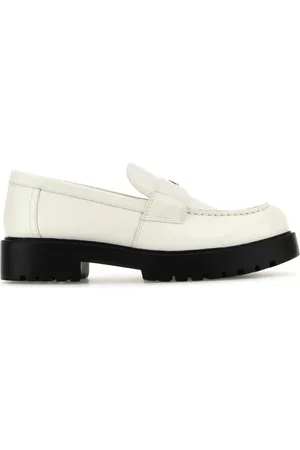 Tory Burch Sko, Dame, Hvid, 37 EU, Læder, Hvide læder loafers
