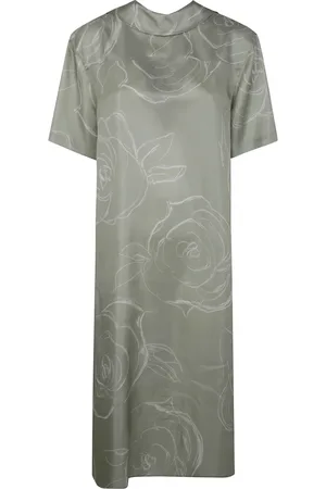 Marni Kjole, Dame, Grøn, XS, Elegant Midi Kjole til Kvinder