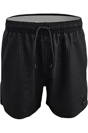 Emporio Armani Badetøj, Herre, Sort, XL, Polyester, Sort havetøj med kontrastlogo