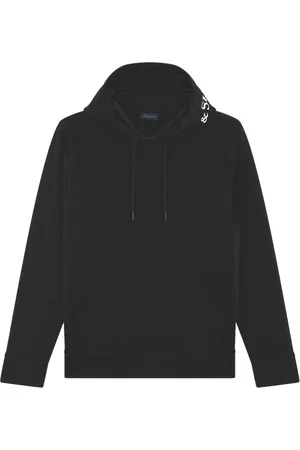 Paul & Shark Sweathshirts & Hoodies, Herre, Sort, M, Bomuld, Bomulds Hættetrøje med Print